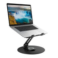 Swivel Laptop Stand for Desk, Adjustable Height Aluminum Computer Stand with 360 Rotating Base, Foldable Ergonomic Riser - image 1