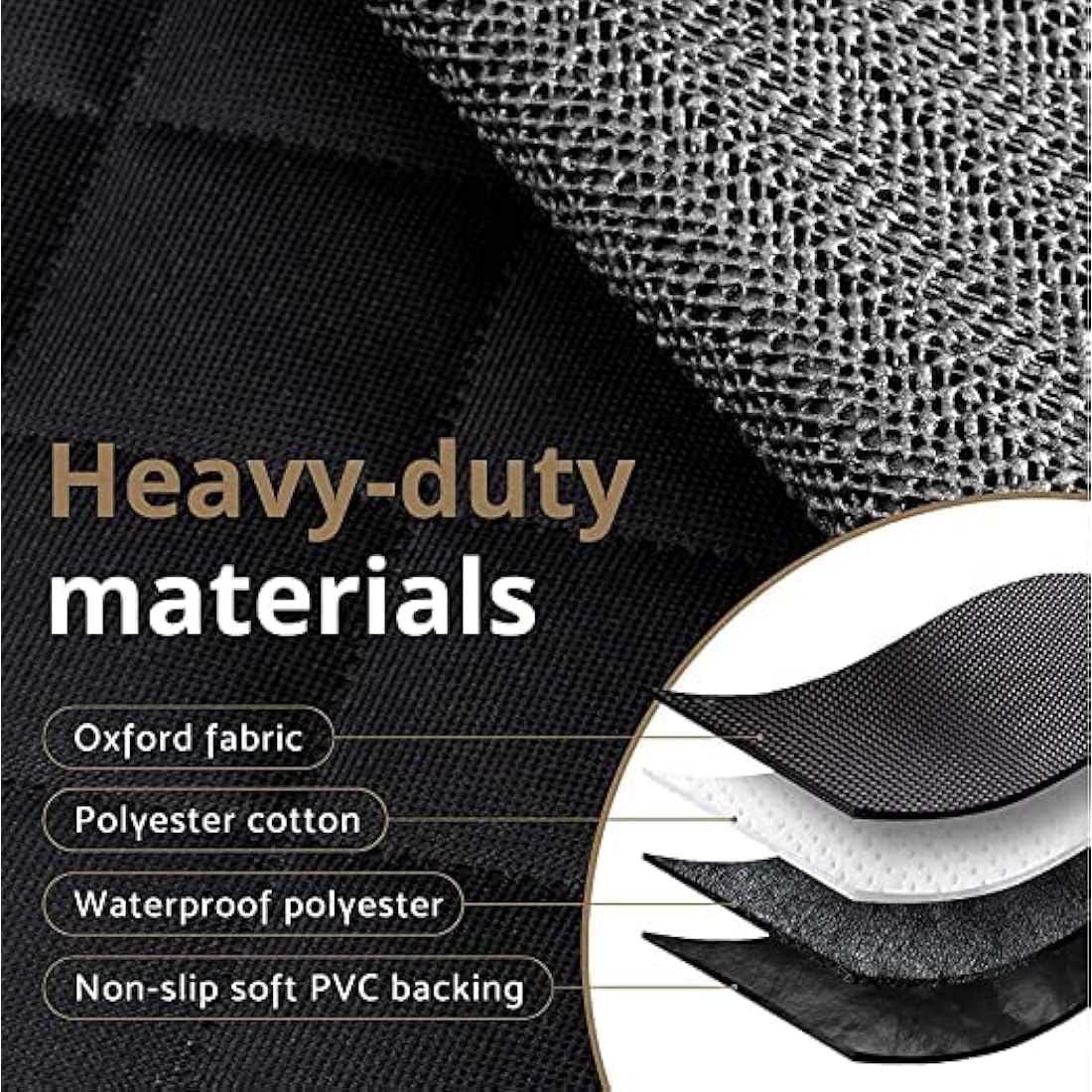 AMZPET Waterproof Dog Car Seat Cover – Non-Slip SUV Rear Seat Protector