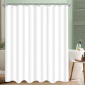 Lerores Shower Curtain – 150x180cm Anti-Mould Weighted Hem White