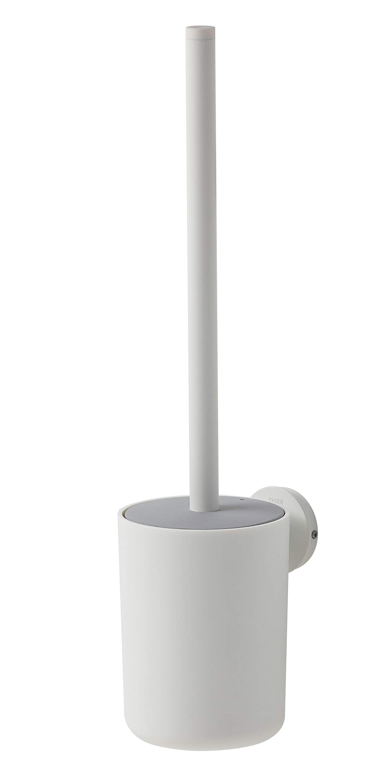 Tiger Urban Toilet Brush and Holder | White Stainless Steel | Wall Mounted