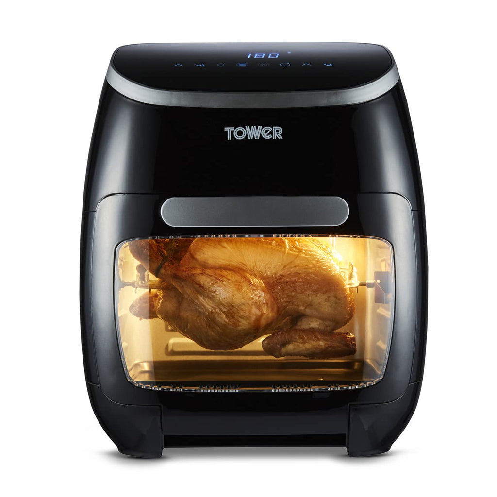 Tower T17039 Xpress Pro 5-in-1 Air Fryer Oven with Rotisserie, 11L, 2000W