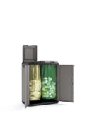 Keter Split Base Recycling Cabinet | Indoor Outdoor Resin Storage