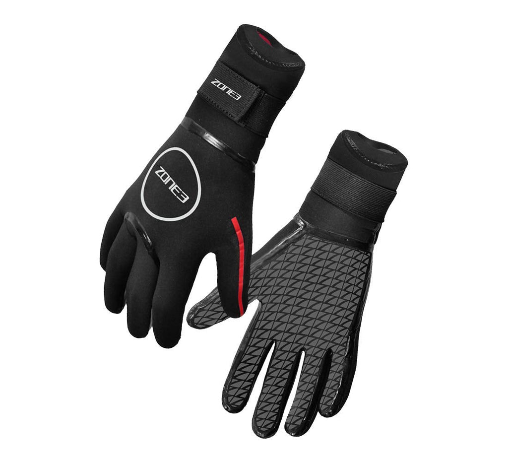 Zone3 Neoprene Heat Tech Swimming Gloves – 3.5mm Thermal Titanium