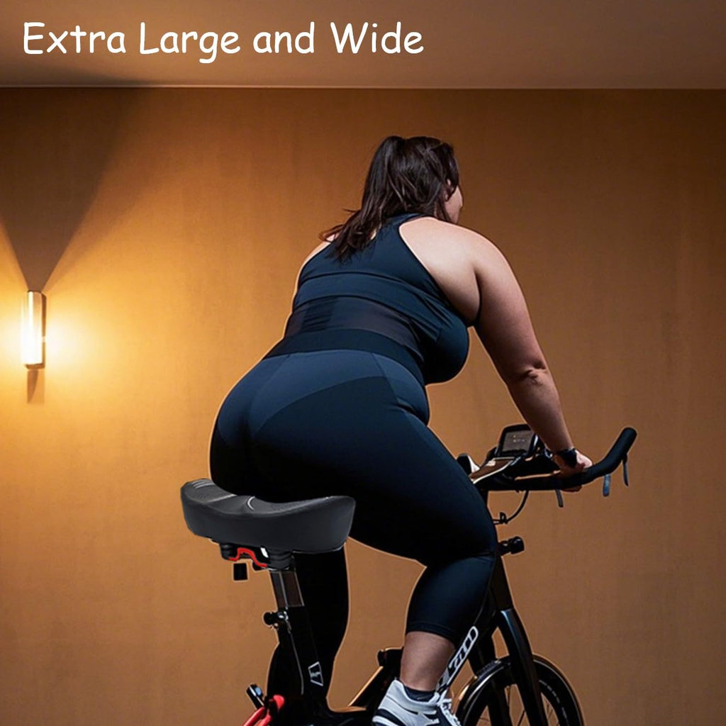 Jolof Store Wide E-Bike Seat | Memory Foam Plus Size Bicycle Saddle