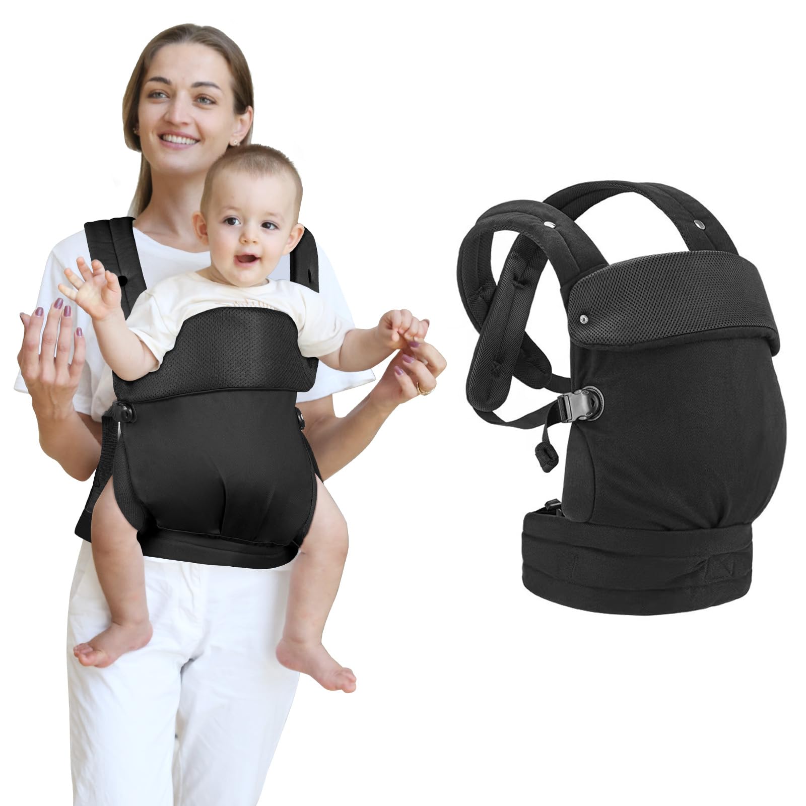 Aolso 4-in-1 Baby Carrier – Ergonomic X-Shape Breathable Cotton Sling