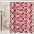 BREASOME Pink Geometric Shower Curtain – Waterproof Polyester 180x180cm