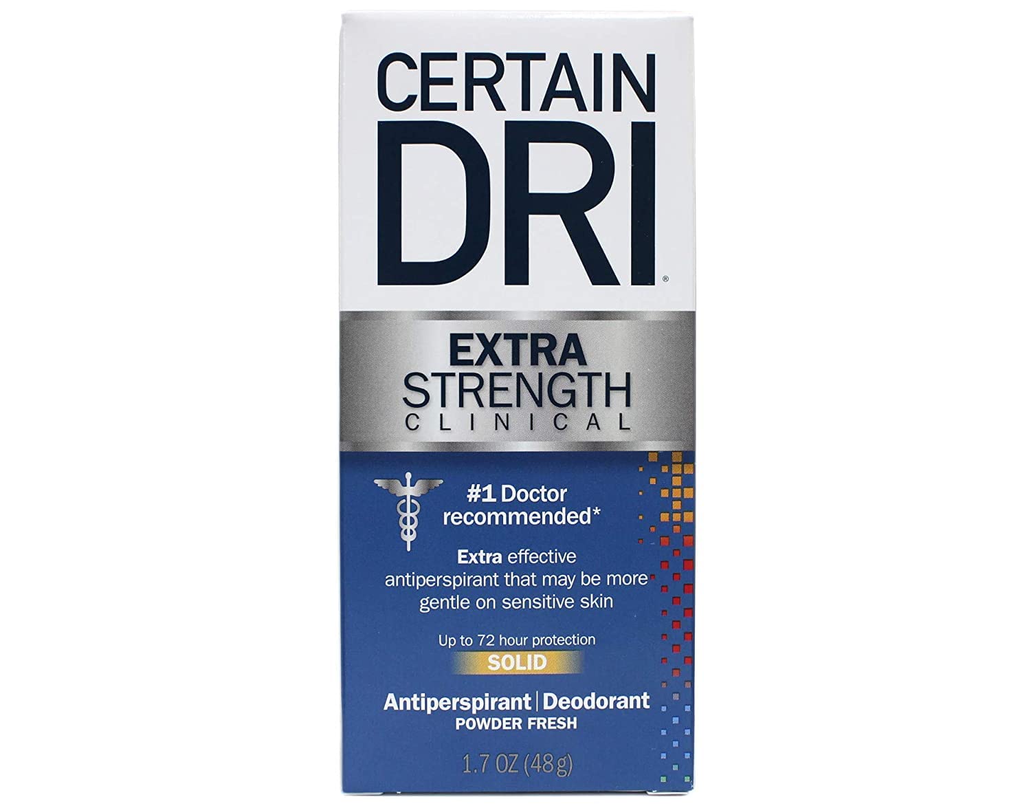 Certain Dri Clinical Strength Antiperspirant Solid for Sweat – 1.7 oz