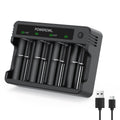 Powerowl Universal Battery Charger for AA AAA C D Ni-MH Batteries