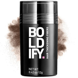 Boldify Hair Building Fibers for Thinning Hair – Medium Brown (12g)