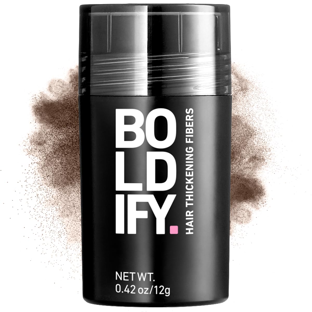 Boldify Hair Building Fibers for Thinning Hair – Medium Brown (12g)