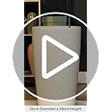 Lechuza RONDO 32 Self-Watering Planter | White High-Gloss Plastic