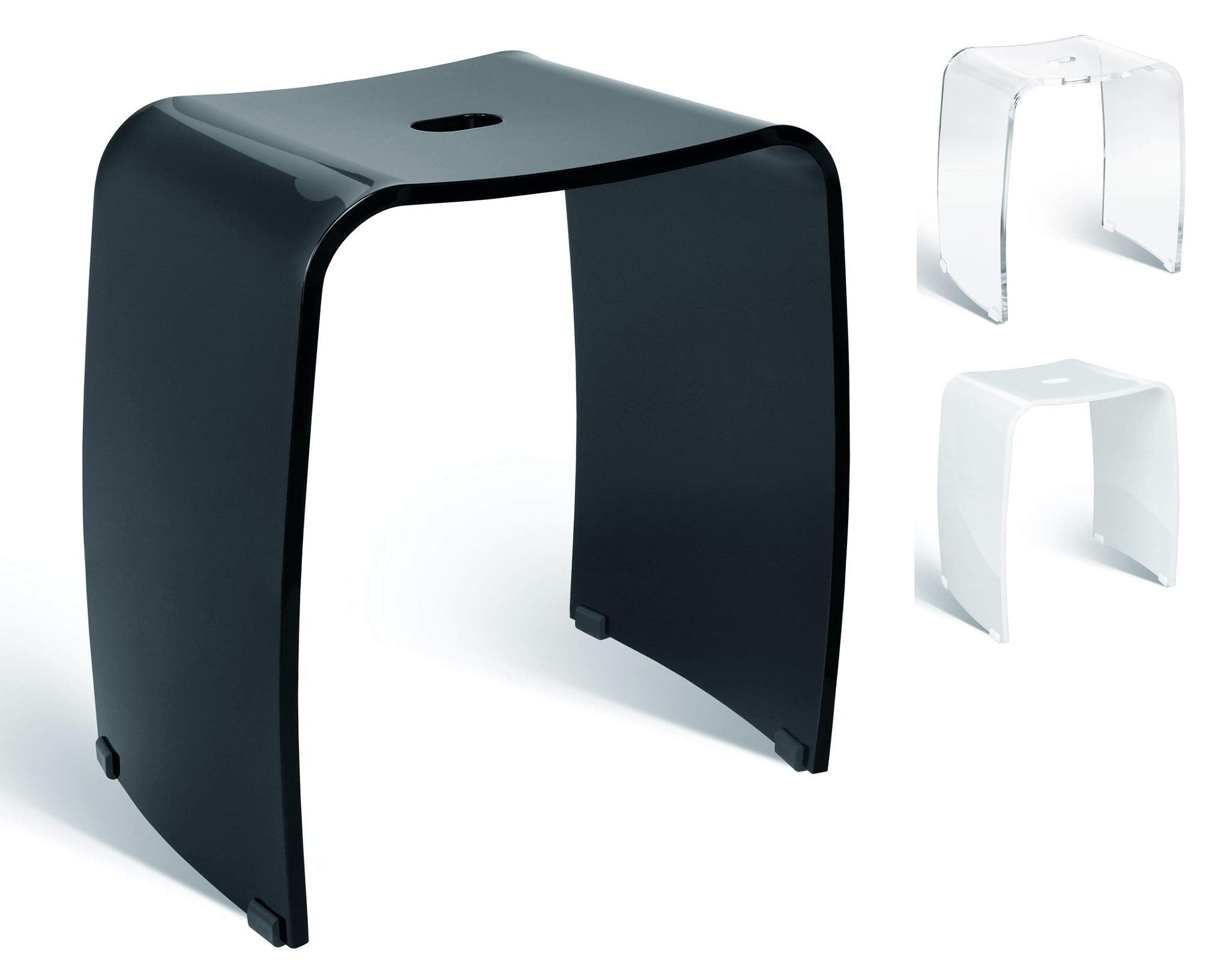 Libaro Acrylic Shower Chair – 400 lb Capacity Waterproof Stool