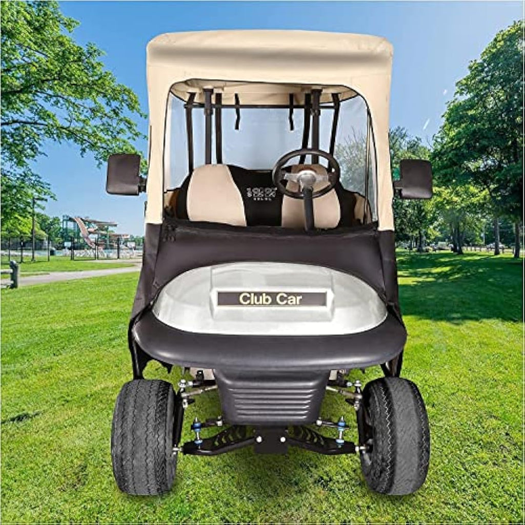 10L0L 2-Passenger Golf Cart Enclosure for Club Car Precedent | 600D Beige
