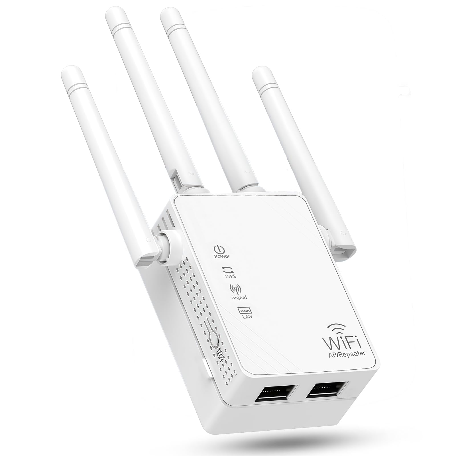 AILKIN 1200Mbps Dual Band WiFi Extender | 4 Antennas & Ethernet Port