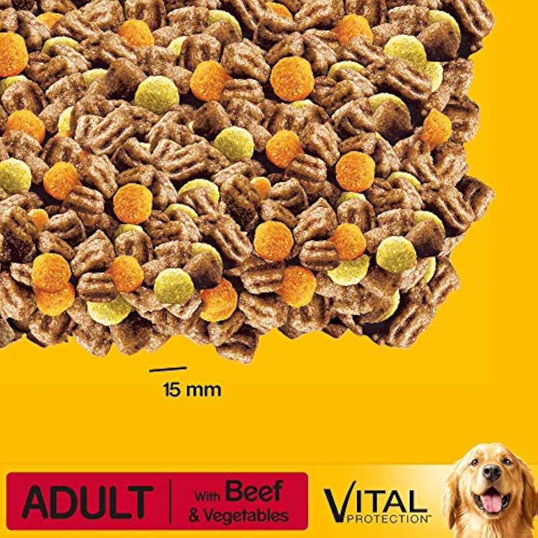 Pedigree Dry Dog Food with Beef and Vegetables - 2.6kg Bag