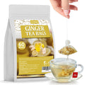 Ginger Tea – 60 Premium Natural Herbal Teabags | Caffeine Free