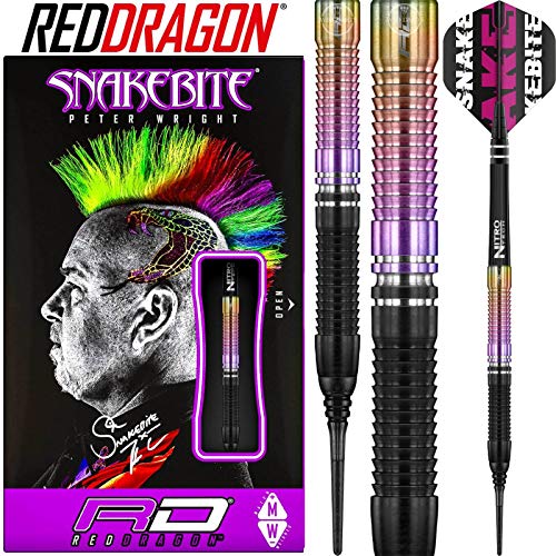 Red Dragon Snakebite 2020 World Champion 22g Softip Tungsten Darts