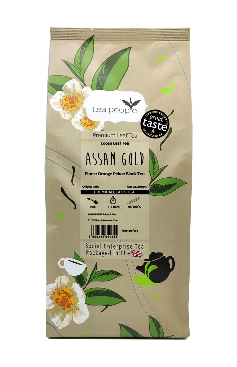 Tea People Assam Gold Loose Leaf Black Tea – Premium 500g Catering Pack