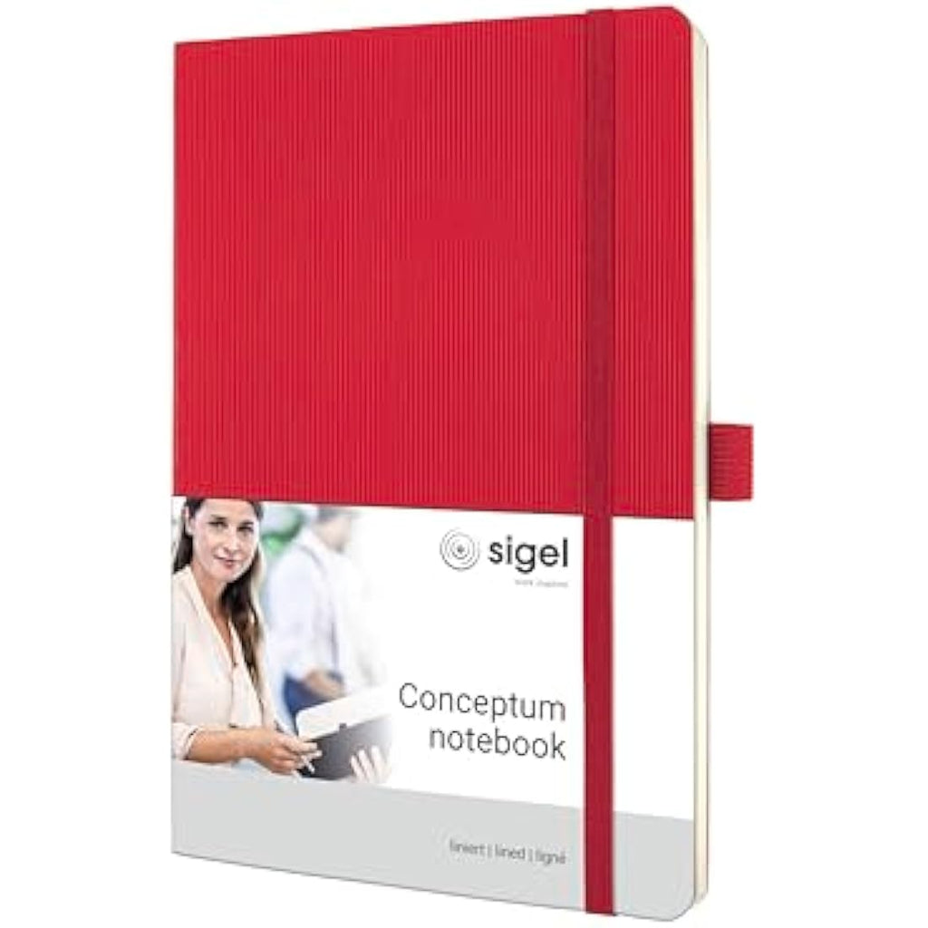 Sigel Conceptum A5 Lined Softcover Notebook – Red Business Journal