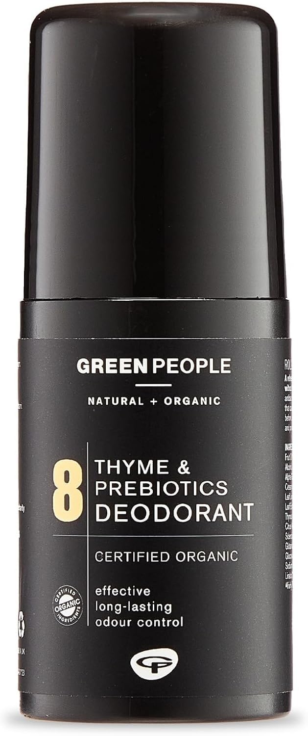 Green People Men's Organic Deodorant – Thyme & Prebiotics, Aluminum Free 75ml