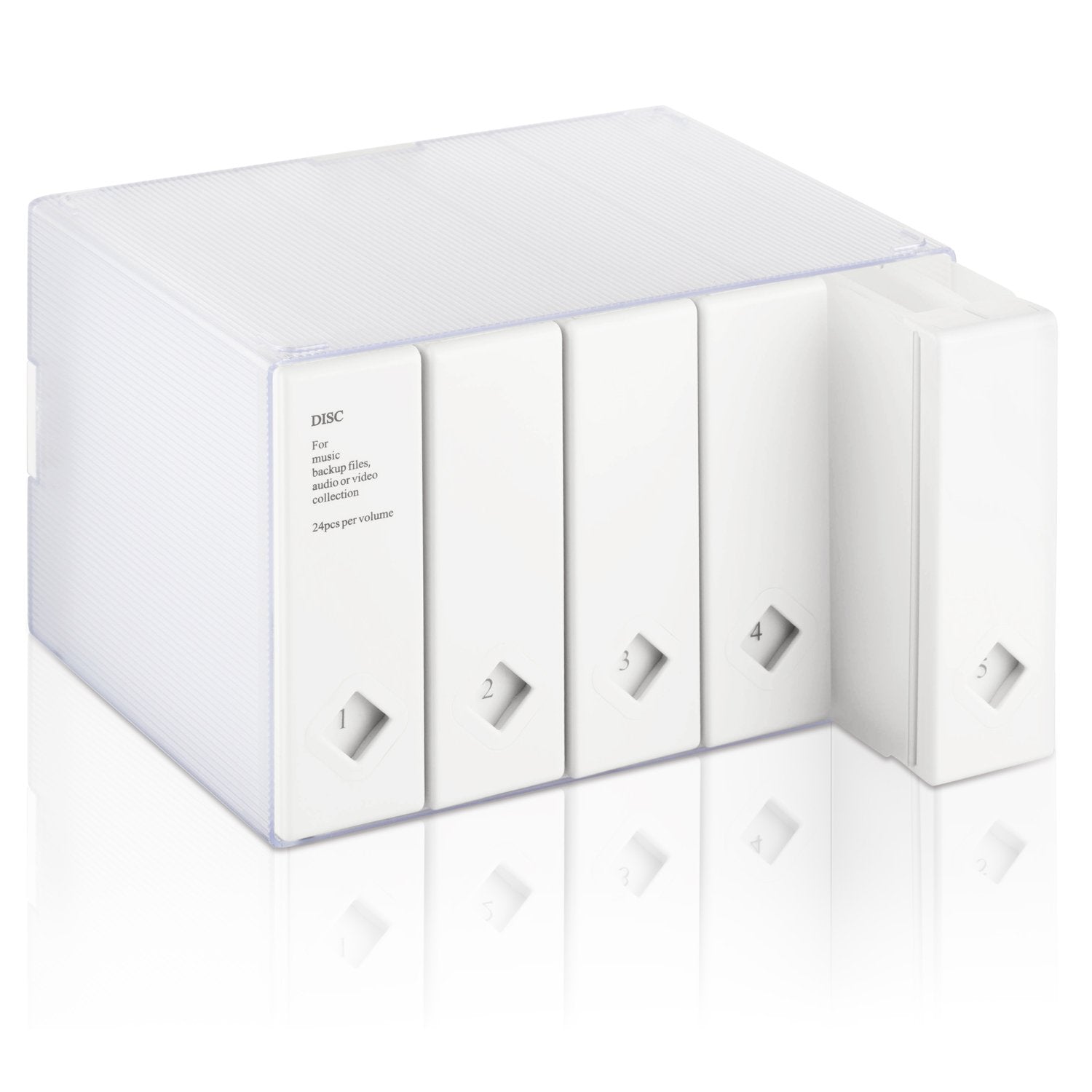 AhfuLife CD Storage Box – 120 Disk DVD Organiser Case for Home & Car