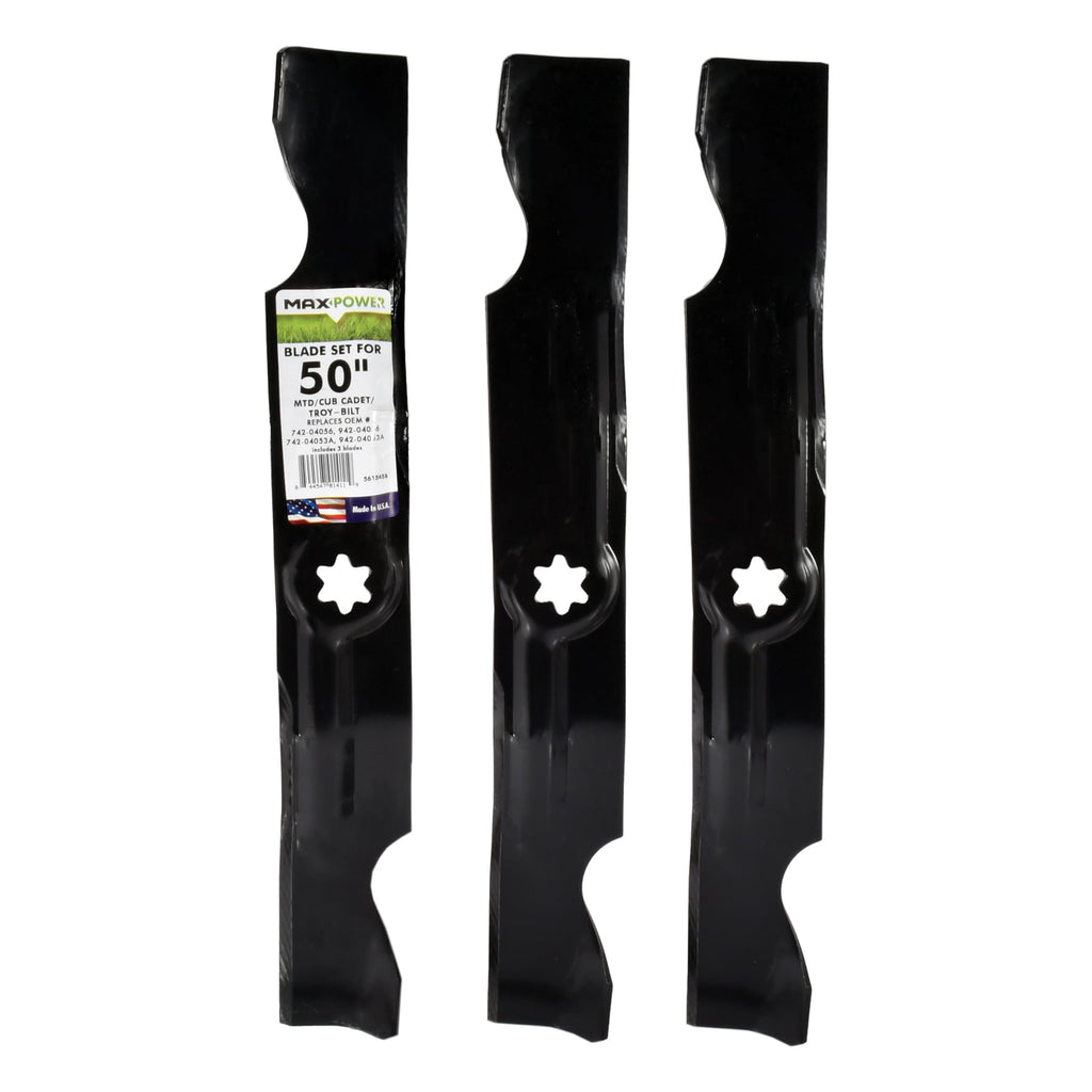 MaxPower 561545B 3-Blade Set for 50 in. MTD Cub Cadet Troy-Bilt Mowers