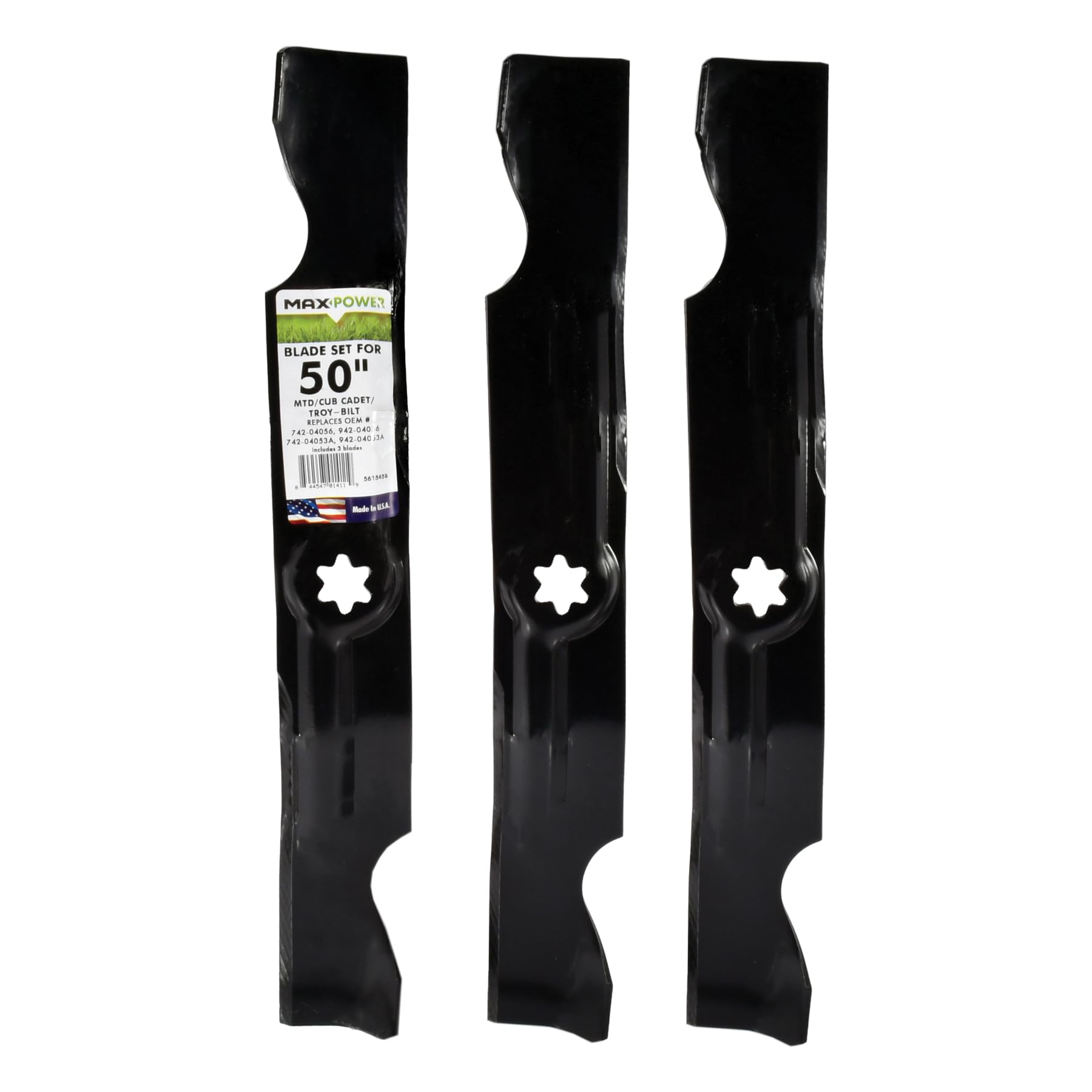 MaxPower 561545B 3-Blade Set for 50 in. MTD Cub Cadet Troy-Bilt Mowers