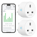 EIGHTREE Smart WiFi Plug – Alexa & Google Home Socket, 13A (2 Pack)