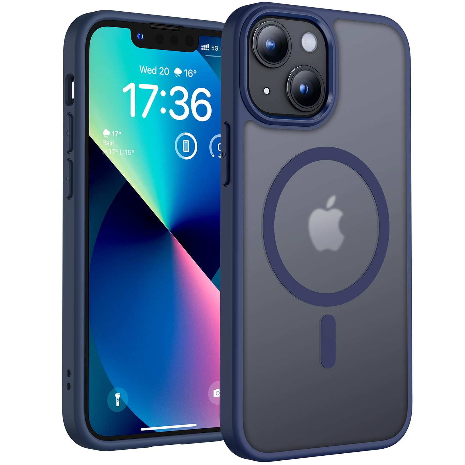 TOCOL iPhone 13 Mini Magnetic Case – Military Grade Shockproof Cover