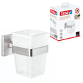tesa EXXCLUSIV Toothbrush Holder – Stainless Steel & Frosted Glass