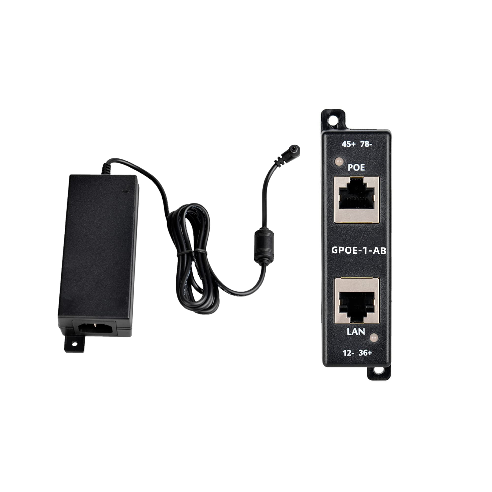 Gigabit PoE Injector Splitter | 60W Mode AB | with Y Cable