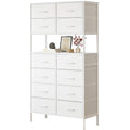 Mintnook 12-Drawer High Chest – Tall White Storage Dresser for Bedroom