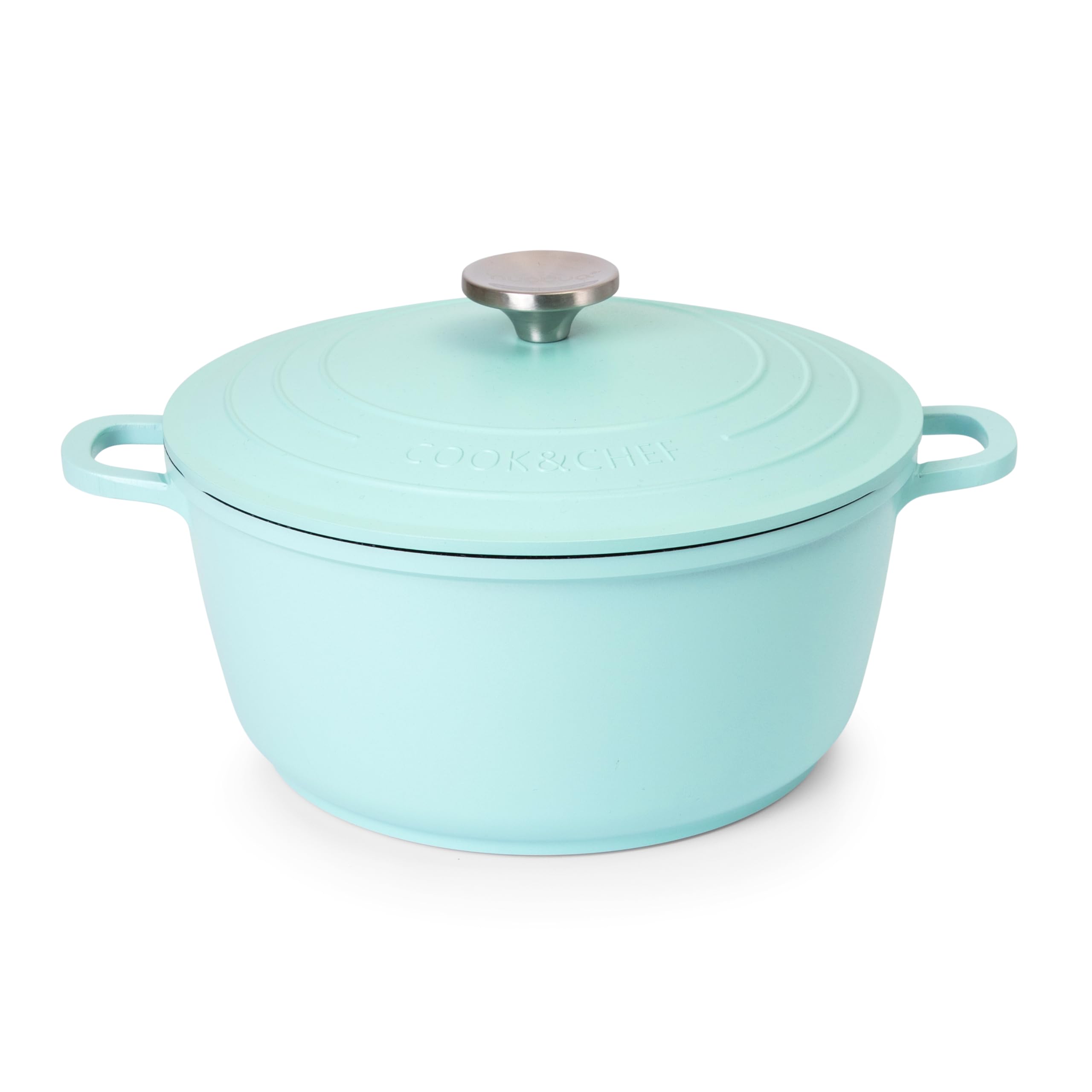 Nuovva Non-Stick Aluminium Dutch Oven Casserole Dish with Lid - 4L, 24cm
