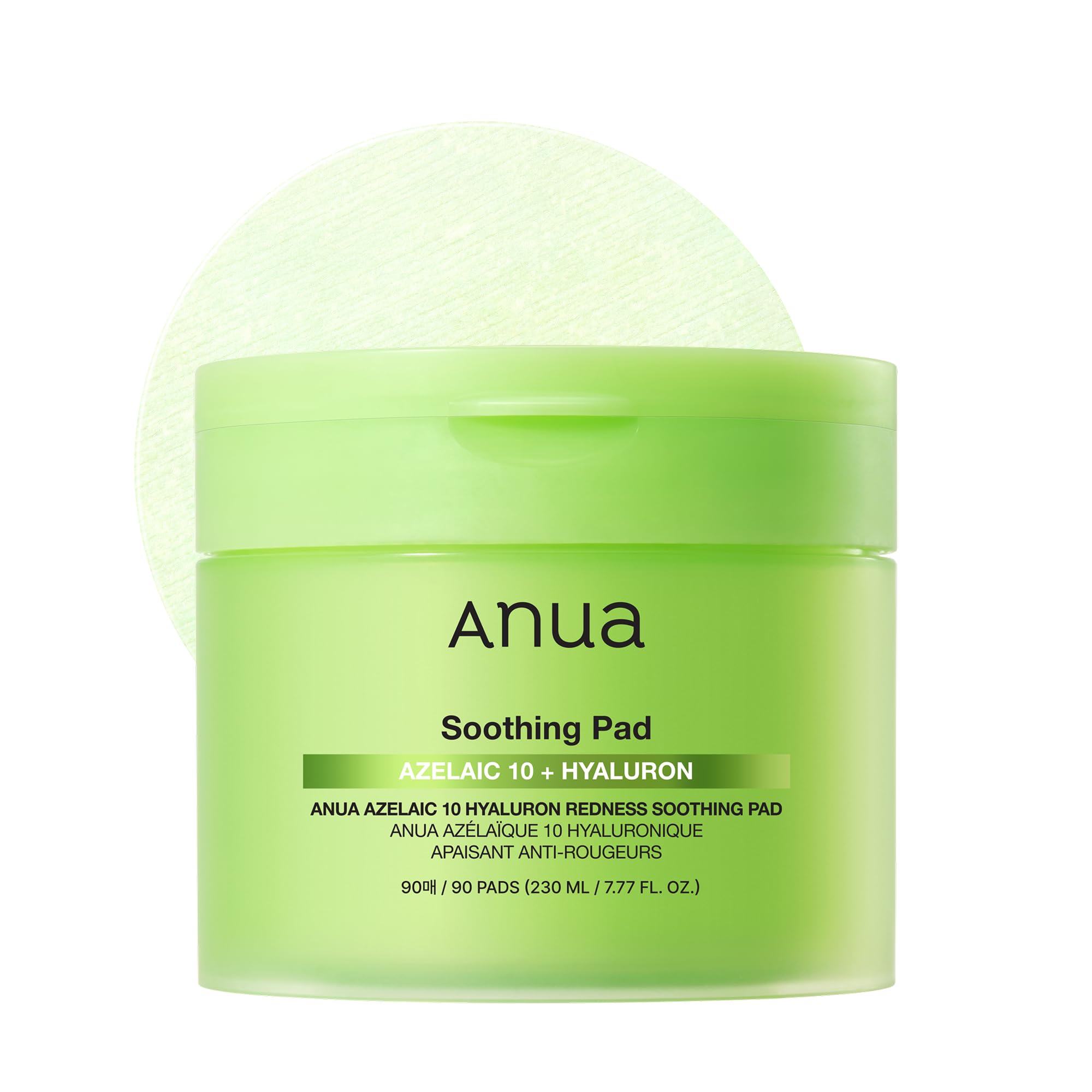 Anua Azelaic 10 Hyaluron Redness Soothing Toner Pads - 90 Count