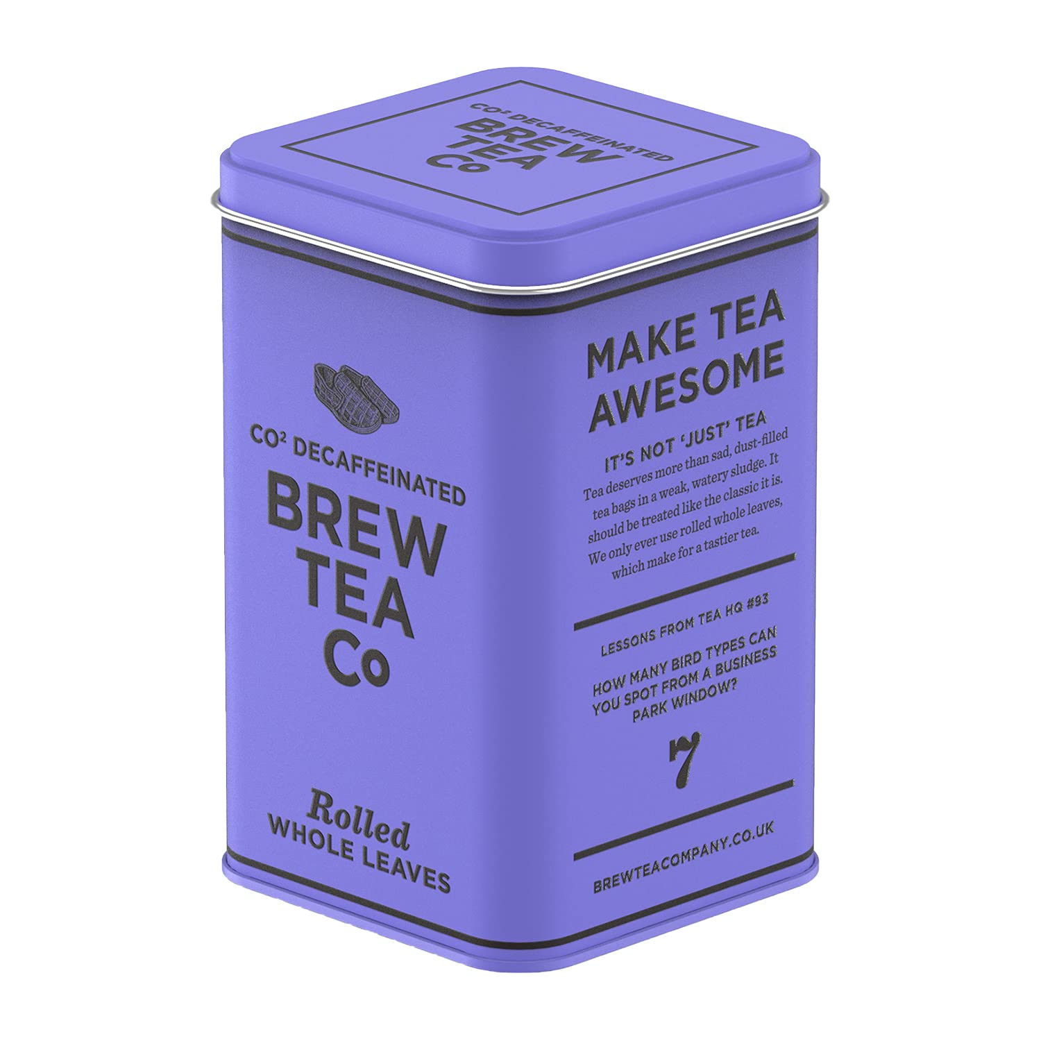 Brew Tea Co Decaffeinated Ceylon Loose Leaf Tea – 150g Classic Tin