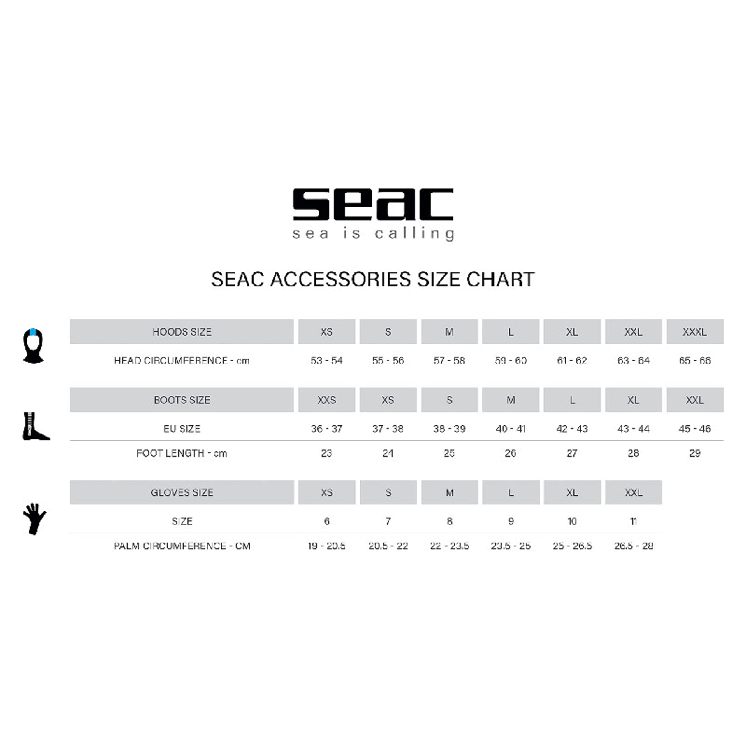 SEAC Basic HD 5mm Neoprene Diving Boots with Side Zip and Rigid Sole