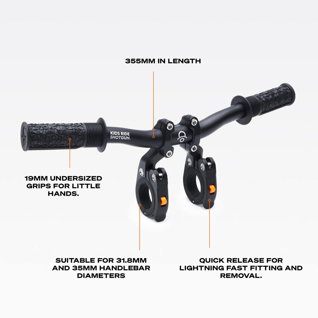 Kids Ride Shotgun Pro MTB Handlebar Attachment for Child Bike Seat