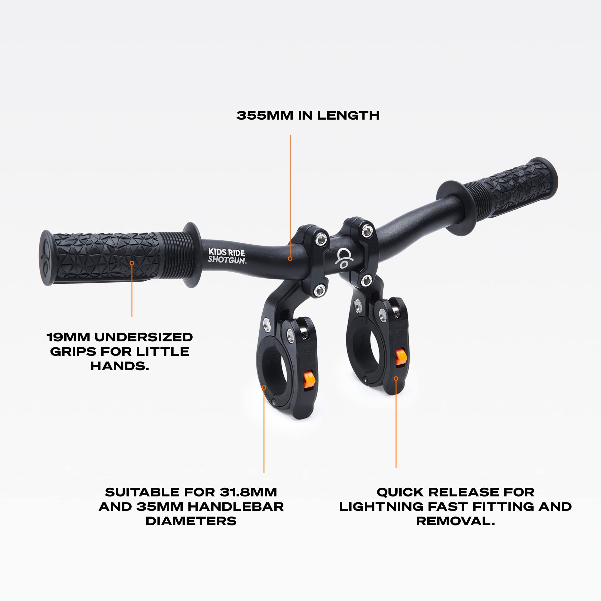 Kids Ride Shotgun Pro MTB Handlebar Attachment for Child Bike Seat
