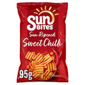 Sunbites Sweet Chilli Wholegrain Crisps - 95g Multigrain Snacks (Case of 12)