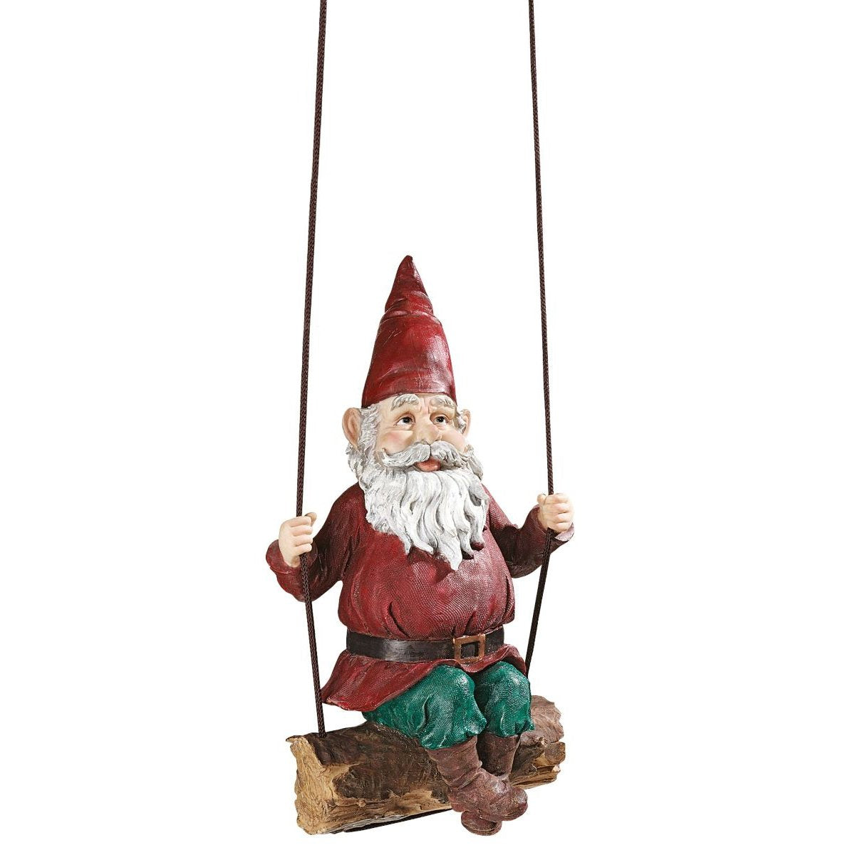 Design Toscano Sammy the Swinging Garden Gnome Outdoor Statue – 38cm
