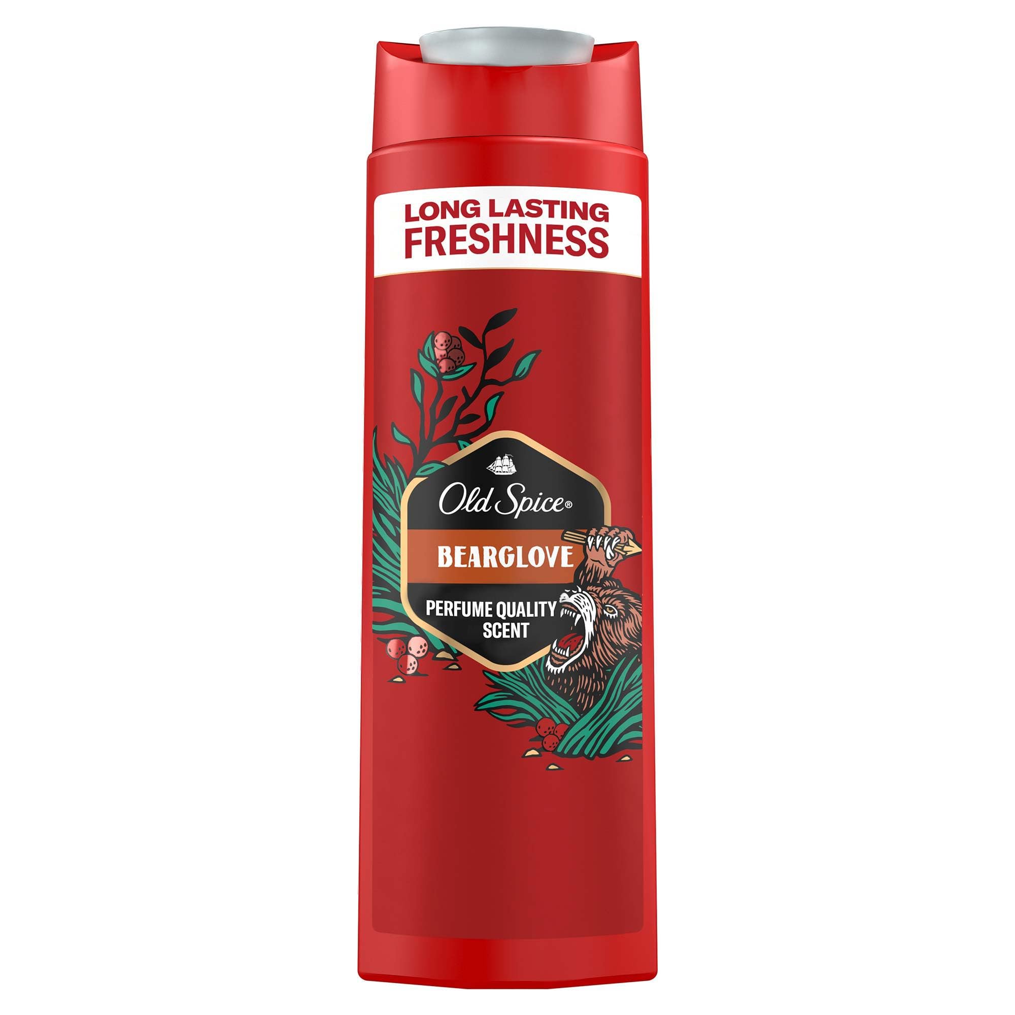Old Spice Bearglove 2-in-1 Shower Gel & Shampoo for Men - 6 x 400ml