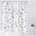 AceList Shower Curtain - 180x180cm Anti-Mould Waterproof Weighted Hem