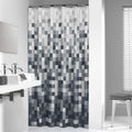 Sealskin Pixel Shower Curtain | Water Repellent Polyester - Black, 180x200cm