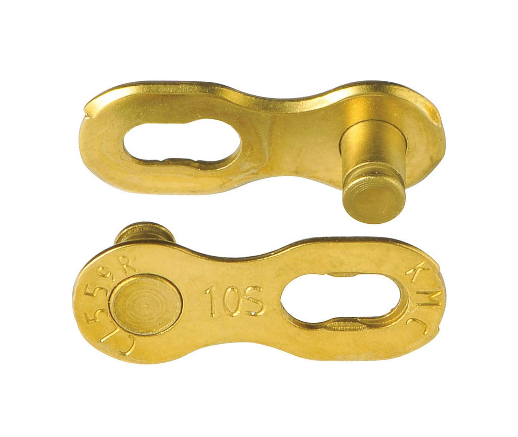 KMC X10EL 10-Speed Bicycle Chain | Ti-N Gold | 114 Links Lightweight