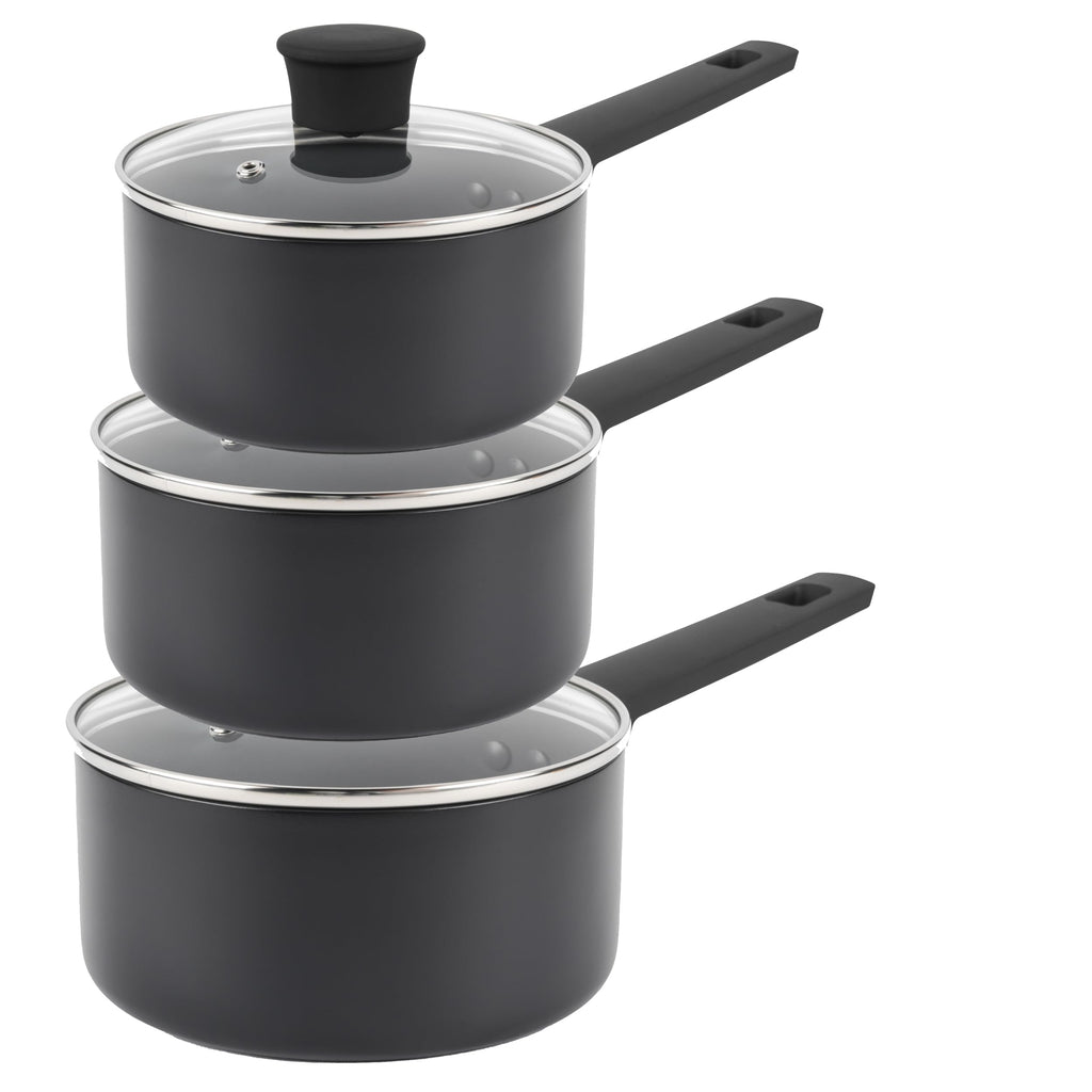 Russell Hobbs Shield 3-Piece Non-Stick Saucepan Set – Induction Ready