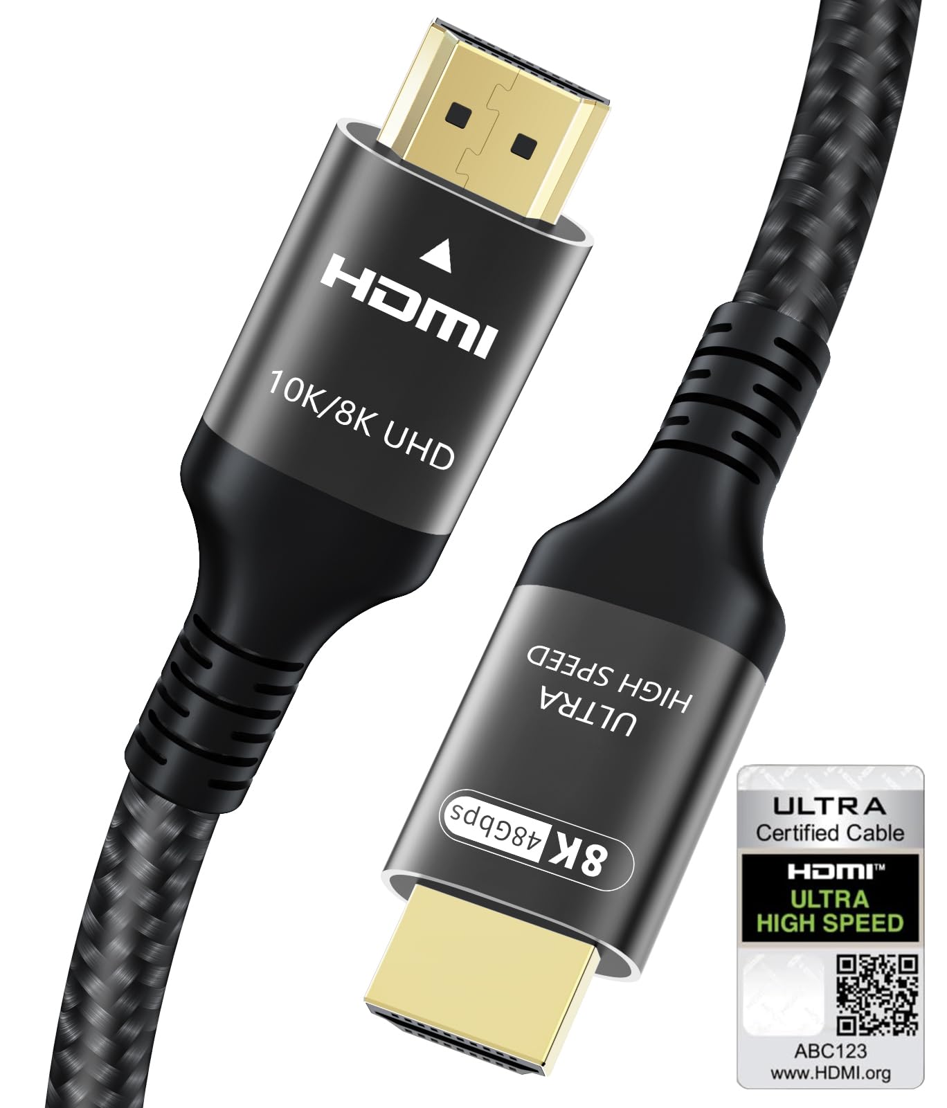 Jolof Store Certified HDMI 2.1 Cable – 8K 60Hz 4K 240Hz 48Gbps 5M