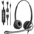 Wantek USB Headset with Noise Cancelling Mic for PC and Laptop