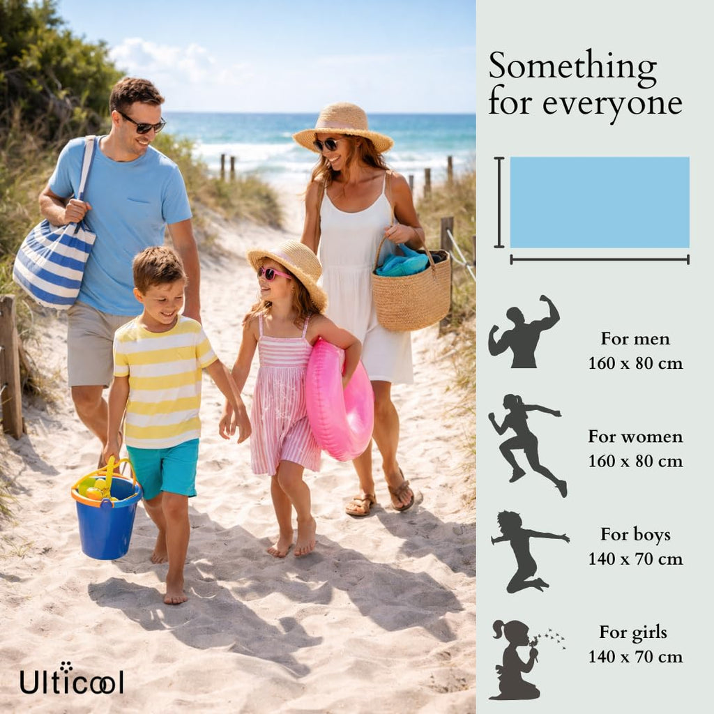 Ulticool Microfibre Children's Towel 140 x 70 cm - Rainbow Flag Unicorn - Lightweight Travel Towel Quick-Drying Bath Towel Beach Towel Microfibre - image 3
