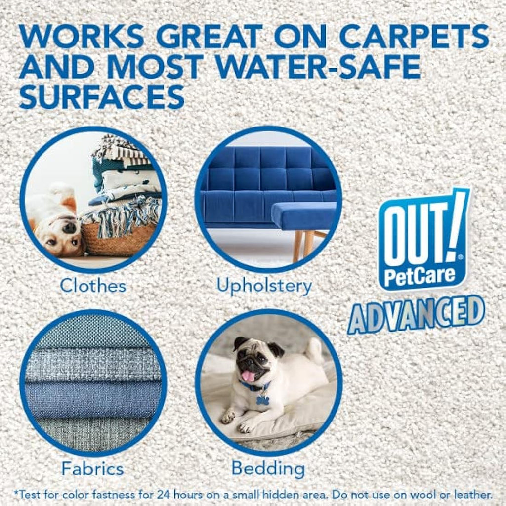 OUT! Pet Stain and Odour Remover – Enzymatic Pro-Bacteria Cleaner 500ml