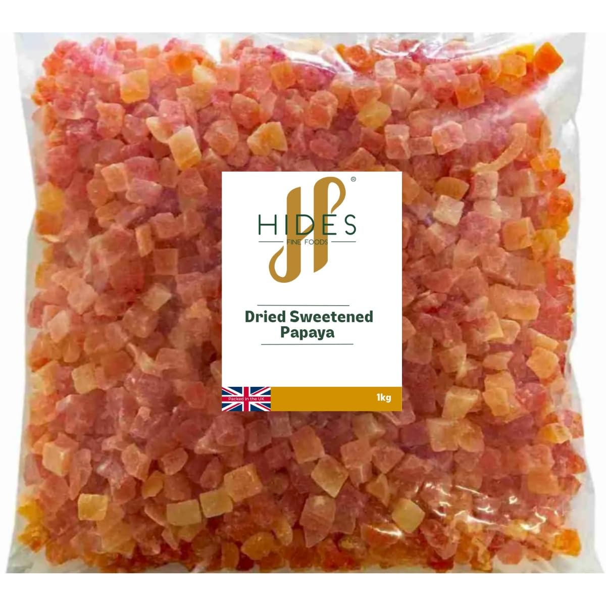 Hides Fine Foods Dried Sweetened Papaya 1kg – Healthy Baking Snack